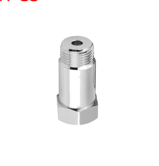 2pcs Extended O2 Sensor Spacer – M18 × 1.5, 45 mm Length, Straight (No Catalytic Core)