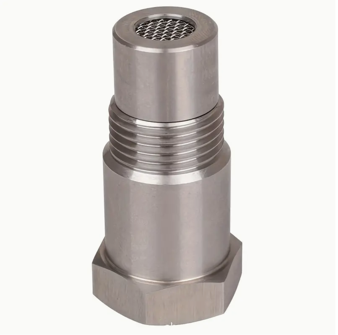 2pcs Extended O2 Sensor Spacer – M18 × 1.5, 46 mm Length, Straight (No Catalytic Core)2pcs