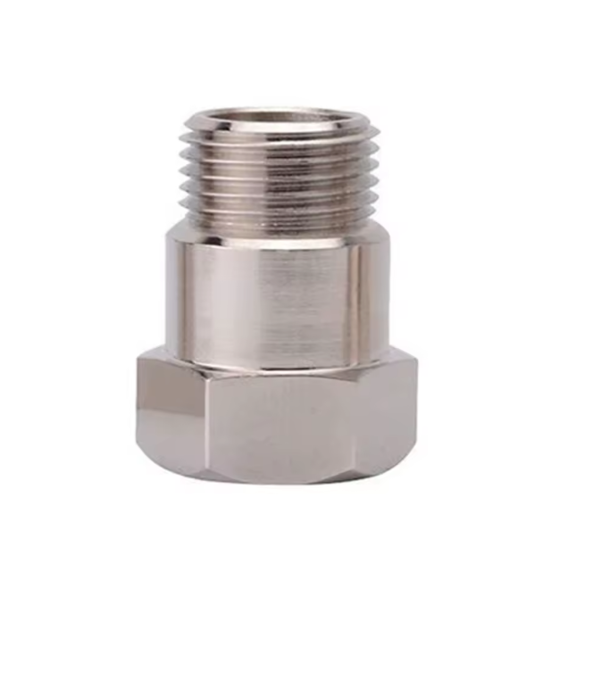 2pcs Extended O2 Sensor Spacer – M18 × 1.5, 32 mm Length, Straight (No Catalytic Core)