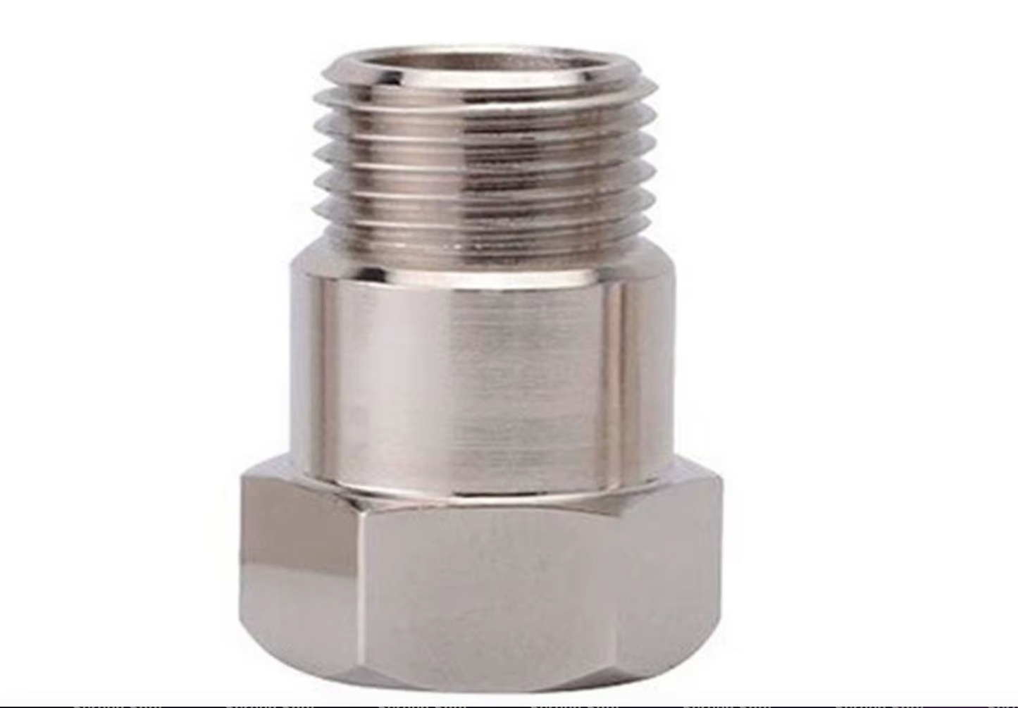 2pcs Extended O2 Sensor Spacer – M18 × 1.5, 32 mm Length, Straight (No Catalytic Core)