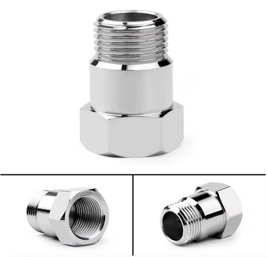 2pcs Extended O2 Sensor Spacer – M18 × 1.5, 32 mm Length, Straight (No Catalytic Core)