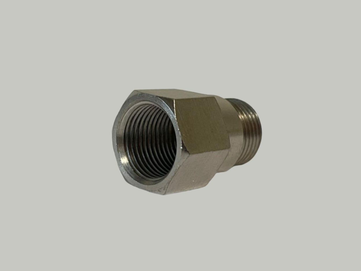 2pcs Extended O2 Sensor Spacer – M18 × 1.5, 34 mm Length, Straight (No Catalytic Core)