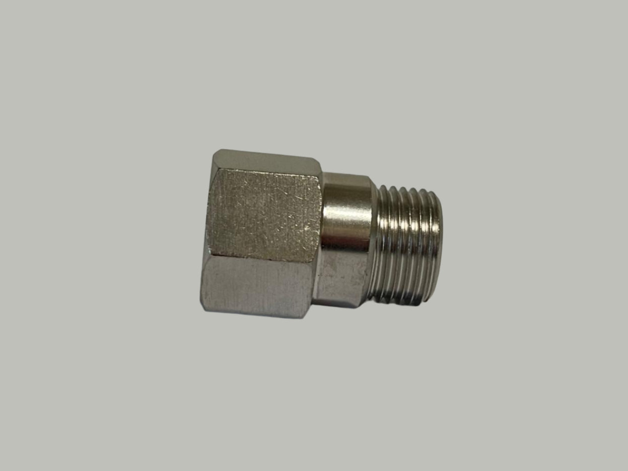 2pcs Extended O2 Sensor Spacer – M18 × 1.5, 34 mm Length, Straight (No Catalytic Core)