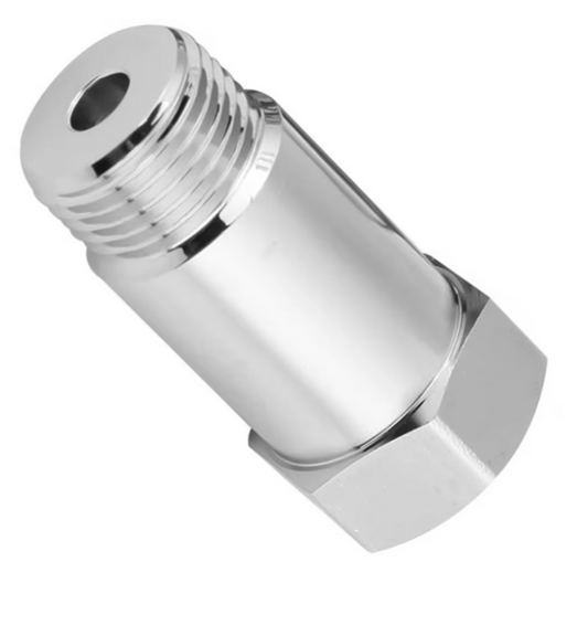 2pcs Extended O2 Sensor Spacer – M18 × 1.5, 45 mm Length, Straight (No Catalytic Core)