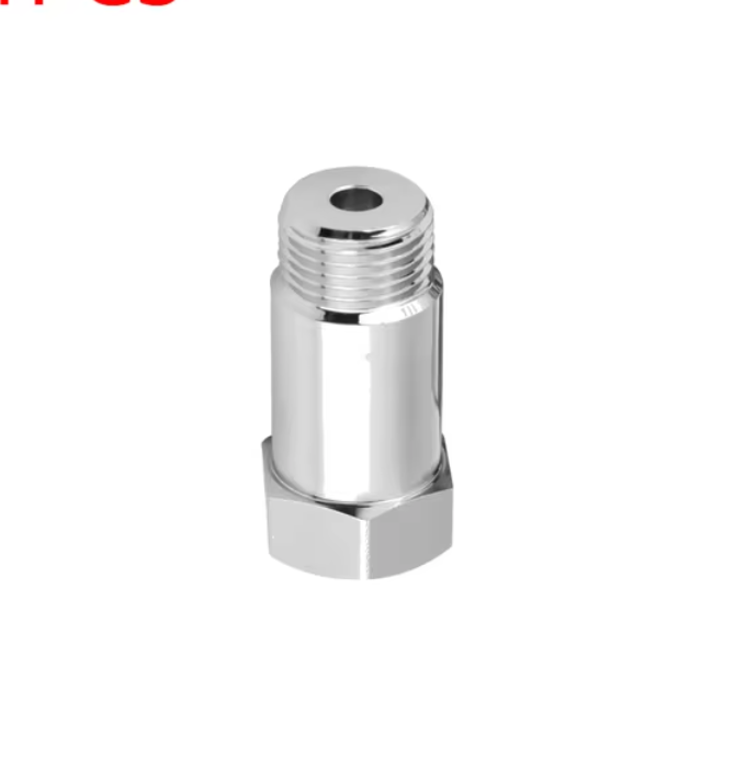 2pcs Extended O2 Sensor Spacer – M18 × 1.5, 45 mm Length, Straight (No Catalytic Core)