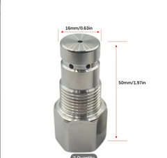 2pcs Extended O2 Sensor Spacer – M18 × 1.5, 50 mm Length, Straight (No Catalytic Core)