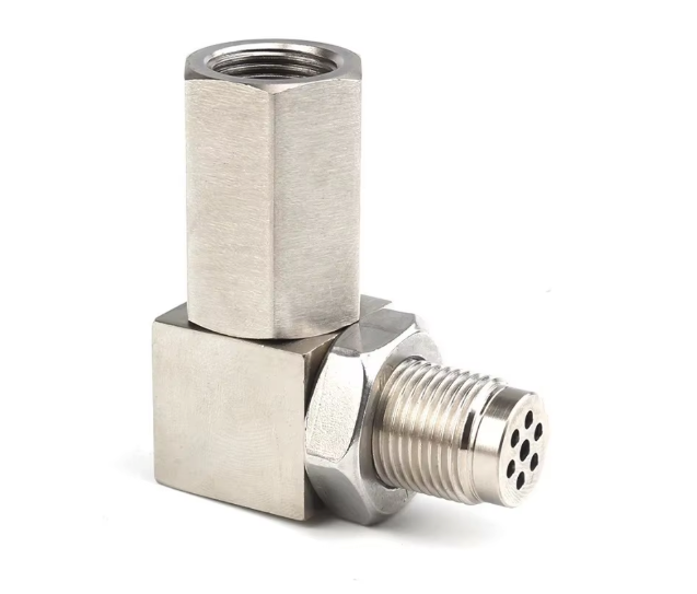 90° O2 Sensor Spacer Adapter with Mini Catalytic Converter – M18×1.5 | P0420 P0430 CEL Solution
