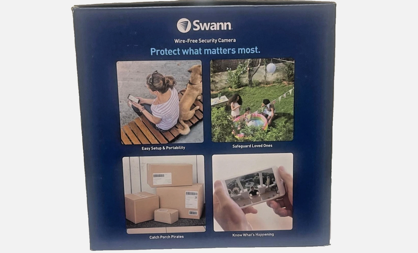Swann Wire-Free 1080p HD Smart Security Camera System 5-Pack | Alexa & Google Assistant | Factory Sealed