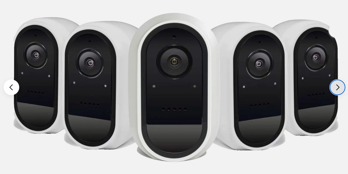 Swann Wire-Free 1080p HD Smart Security Camera System 5-Pack | Alexa & Google Assistant | Factory Sealed