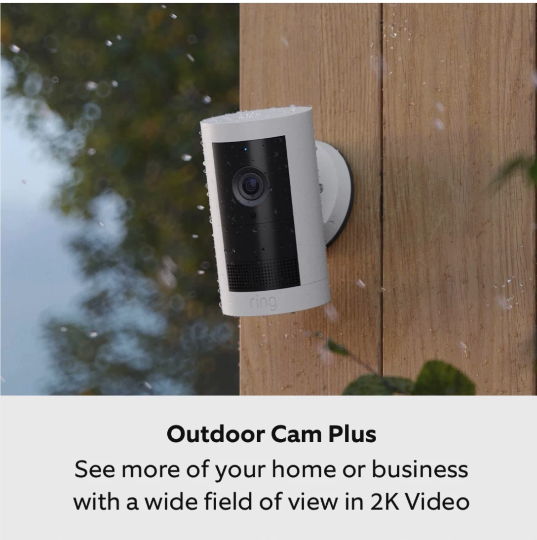 Ring Whole Home Security Kit – Battery Video Doorbell, Outdoor Cam Plus & Pan-Tilt Indoor Cam | WiFi Smart Home System | New