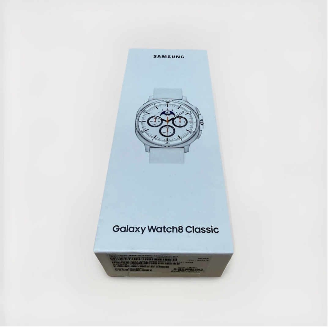 Samsung Galaxy Watch8 Classic 46mm LTE Smartwatch – White | SM-L505UZWAXAA | New (2025)