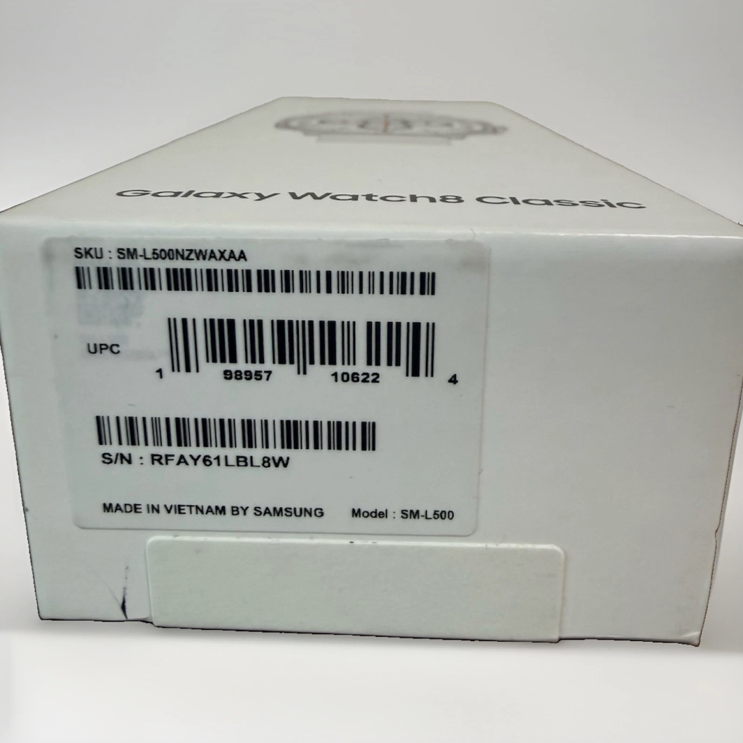 Samsung Galaxy Watch8 Classic 46mm Bluetooth Smartwatch – White | SM-L500NZWAXAA | New (2025)