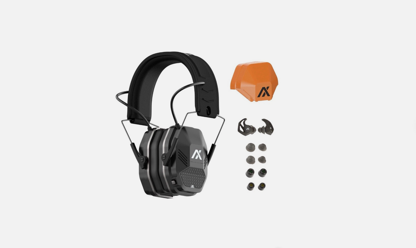 AXIL MXII Pro SE Electronic Bluetooth Hearing Protection Earmuffs + X30i Earplug Bundle – Black