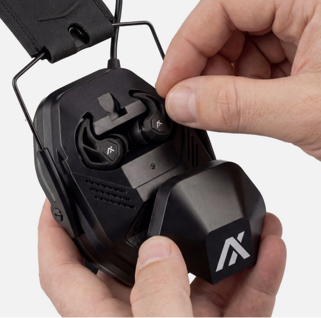 AXIL MXII Pro SE Electronic Bluetooth Hearing Protection Earmuffs + X30i Earplug Bundle – Black