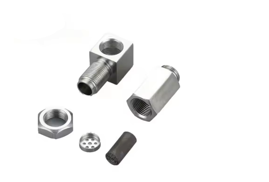 90° O2 Sensor Adapter Spacer – M18 x 1.5 Thread with Mini Catalytic Converter- 90 Degree