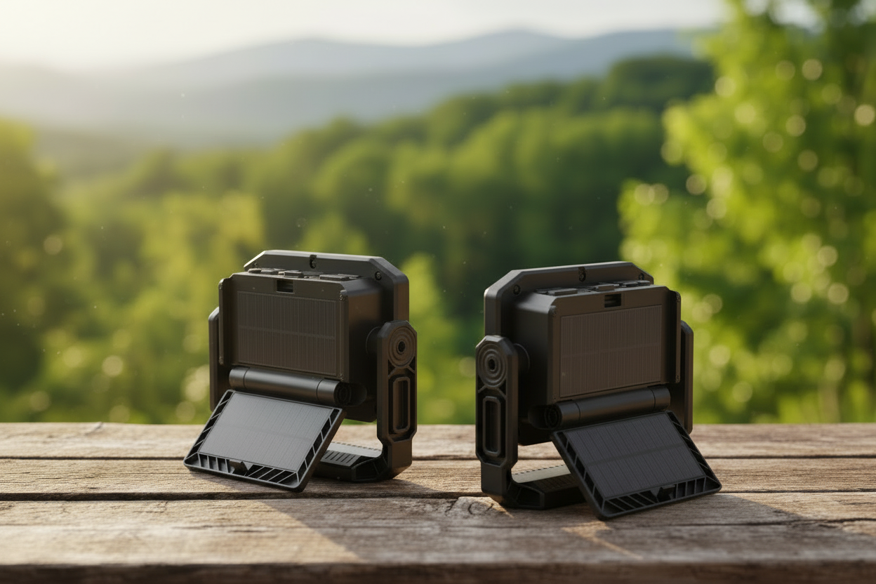 3000 Lumens Rechargeable Work Light 2-Pack – Solar & USB LED Magnetic Mechanic Lights with Hook