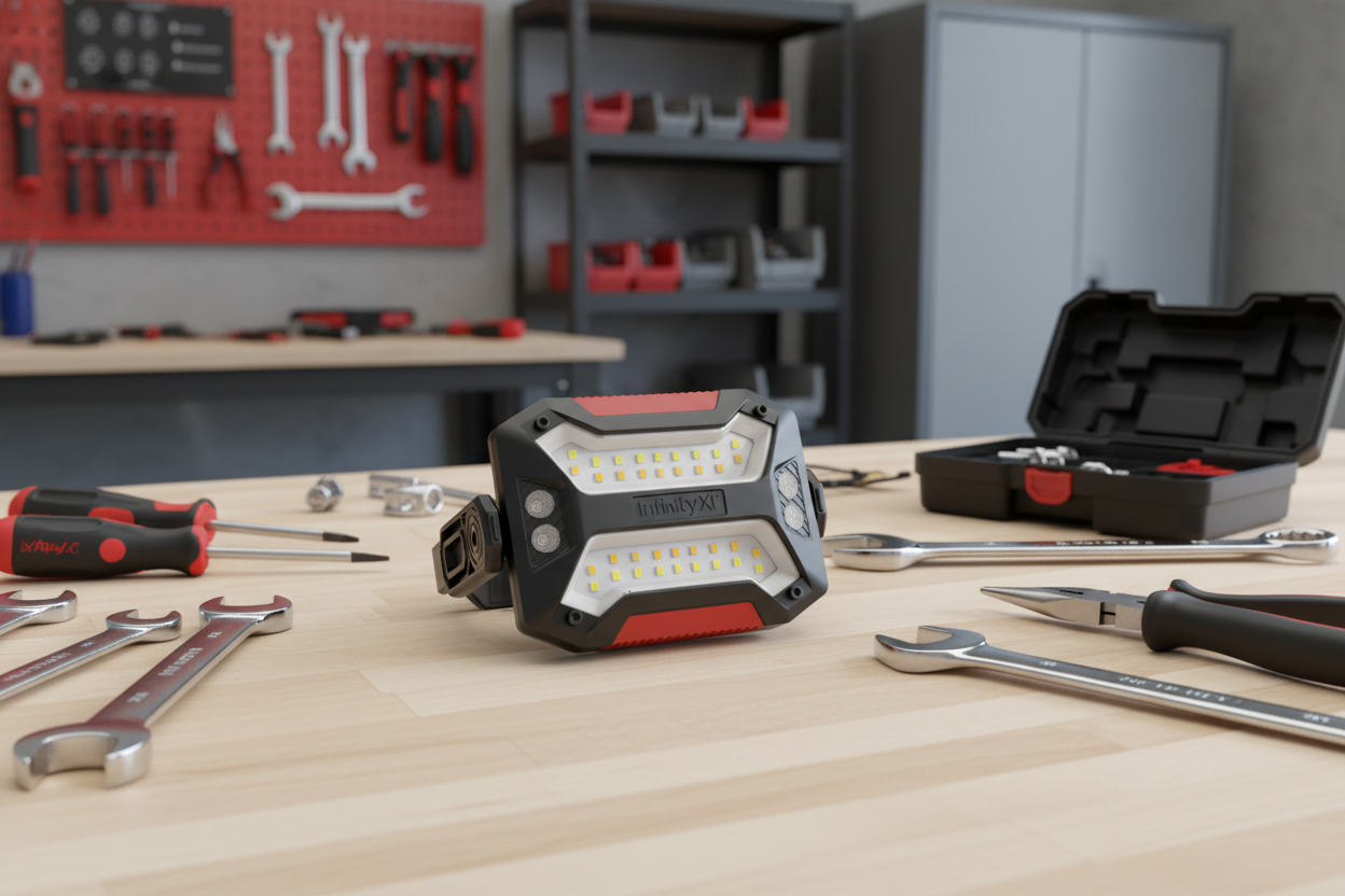 3000 Lumens Rechargeable Work Light 2-Pack – Solar & USB LED Magnetic Mechanic Lights with Hook