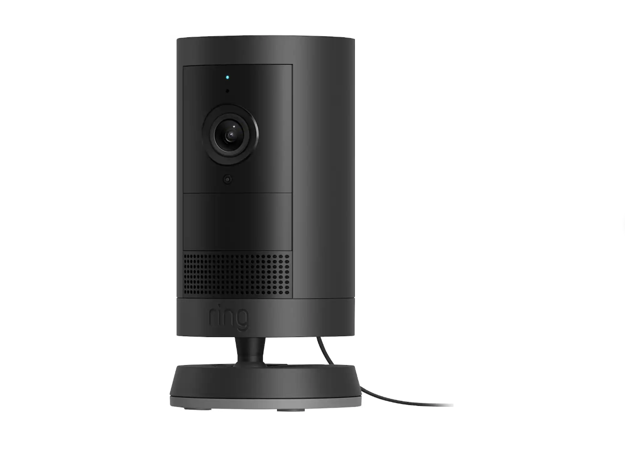 Ring Outdoor Cam Plus Plug-In Camera 2K HD Wi-Fi Black | Alexa Compatible | Factory Sealed