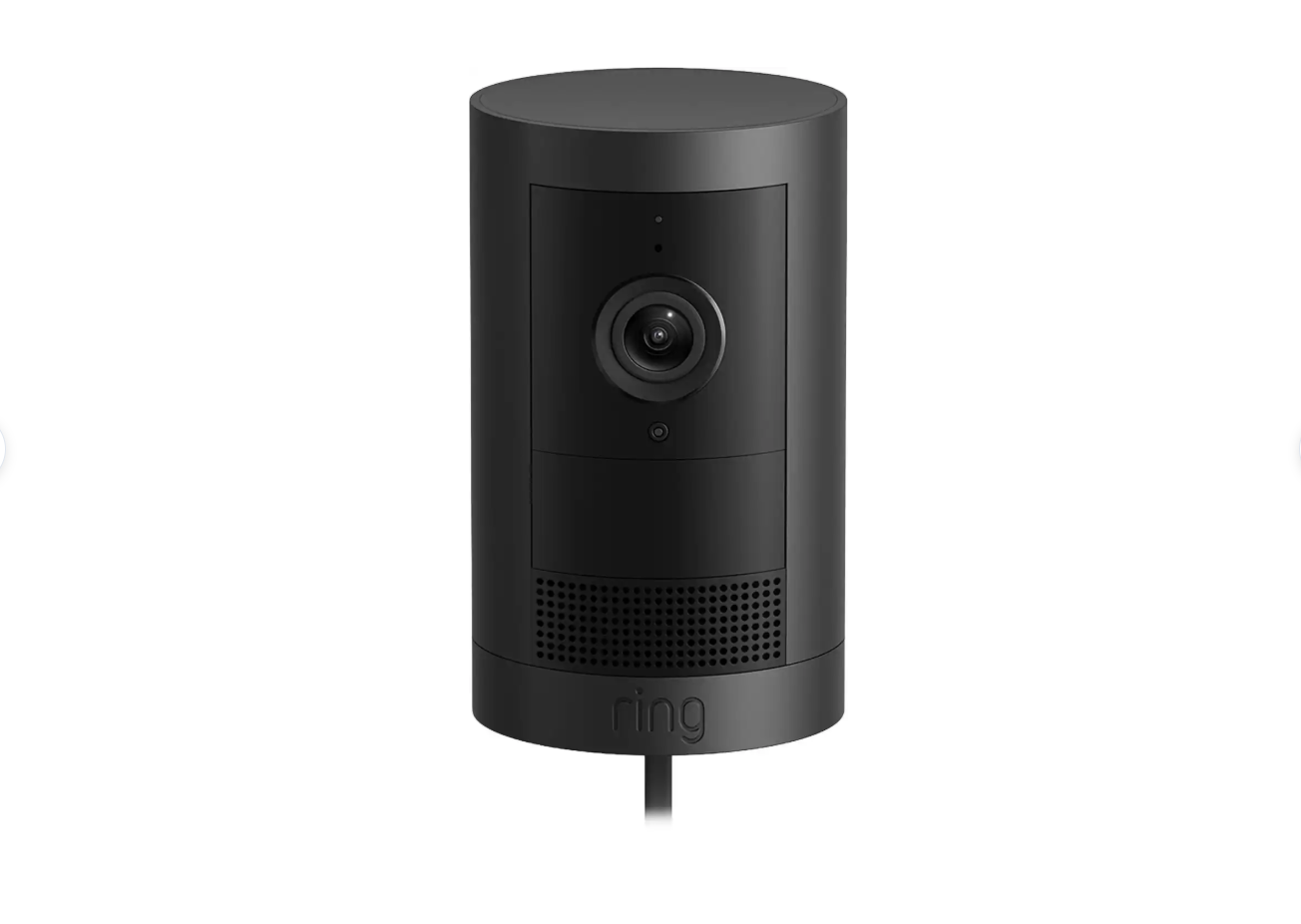Ring Outdoor Cam Plus Plug-In Camera 2K HD Wi-Fi Black | Alexa Compatible | Factory Sealed