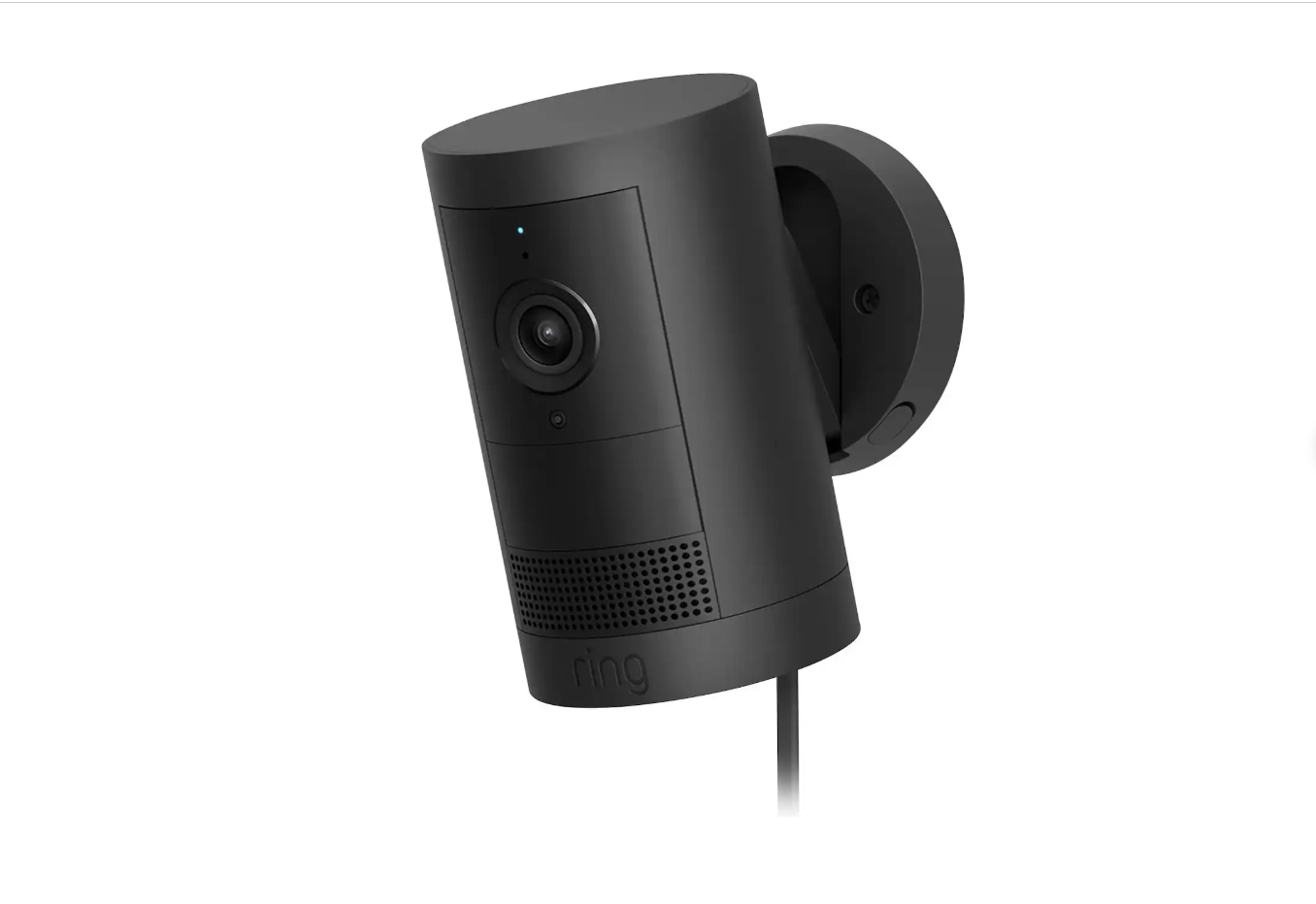 Ring Outdoor Cam Plus Plug-In Camera 2K HD Wi-Fi Black | Alexa Compatible | Factory Sealed