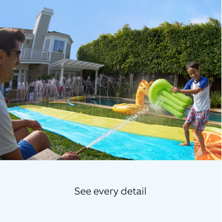 Ring Outdoor Cam Plus Plug-In Camera 2K HD Wi-Fi Black | Alexa Compatible | Factory Sealed