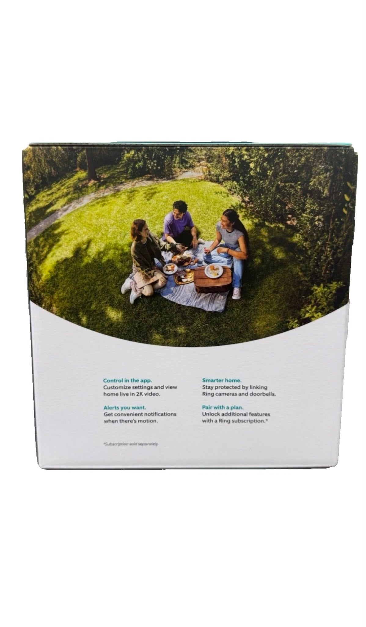 Ring Outdoor Cam Plus Plug-In Camera 2K HD Wi-Fi Black | Alexa Compatible | Factory Sealed