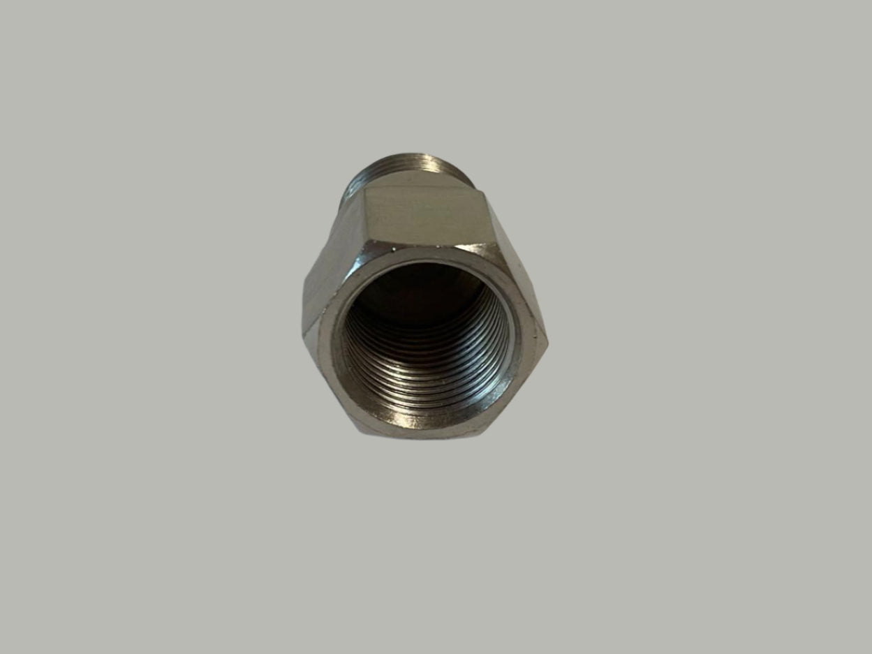 2pcs Extended O2 Sensor Spacer – M18 × 1.5, 34 mm Length, Straight (No Catalytic Core)