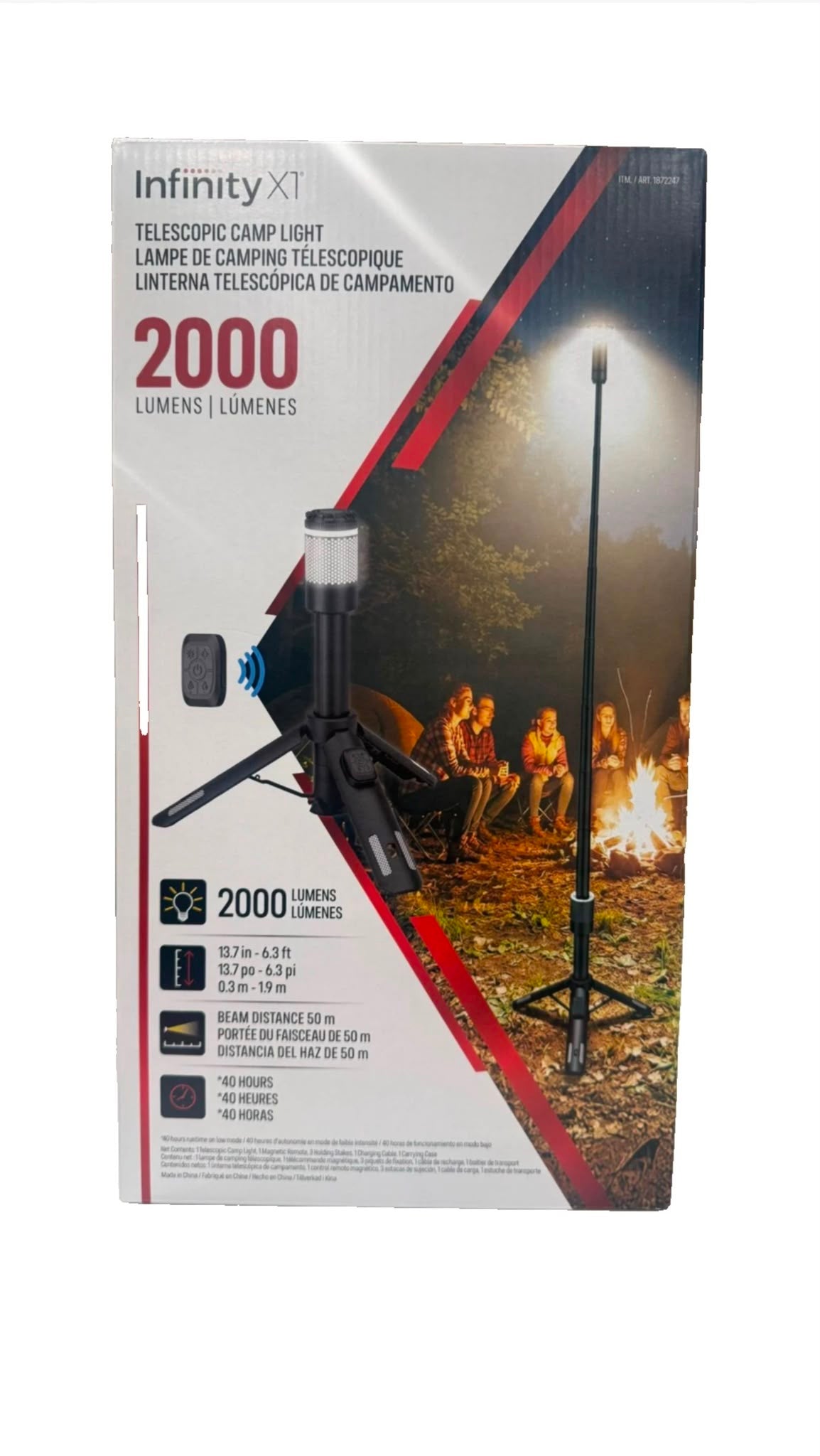 Infinity X1 2000 Lumen Rechargeable Campsite Light | LED Lantern & Power Bank