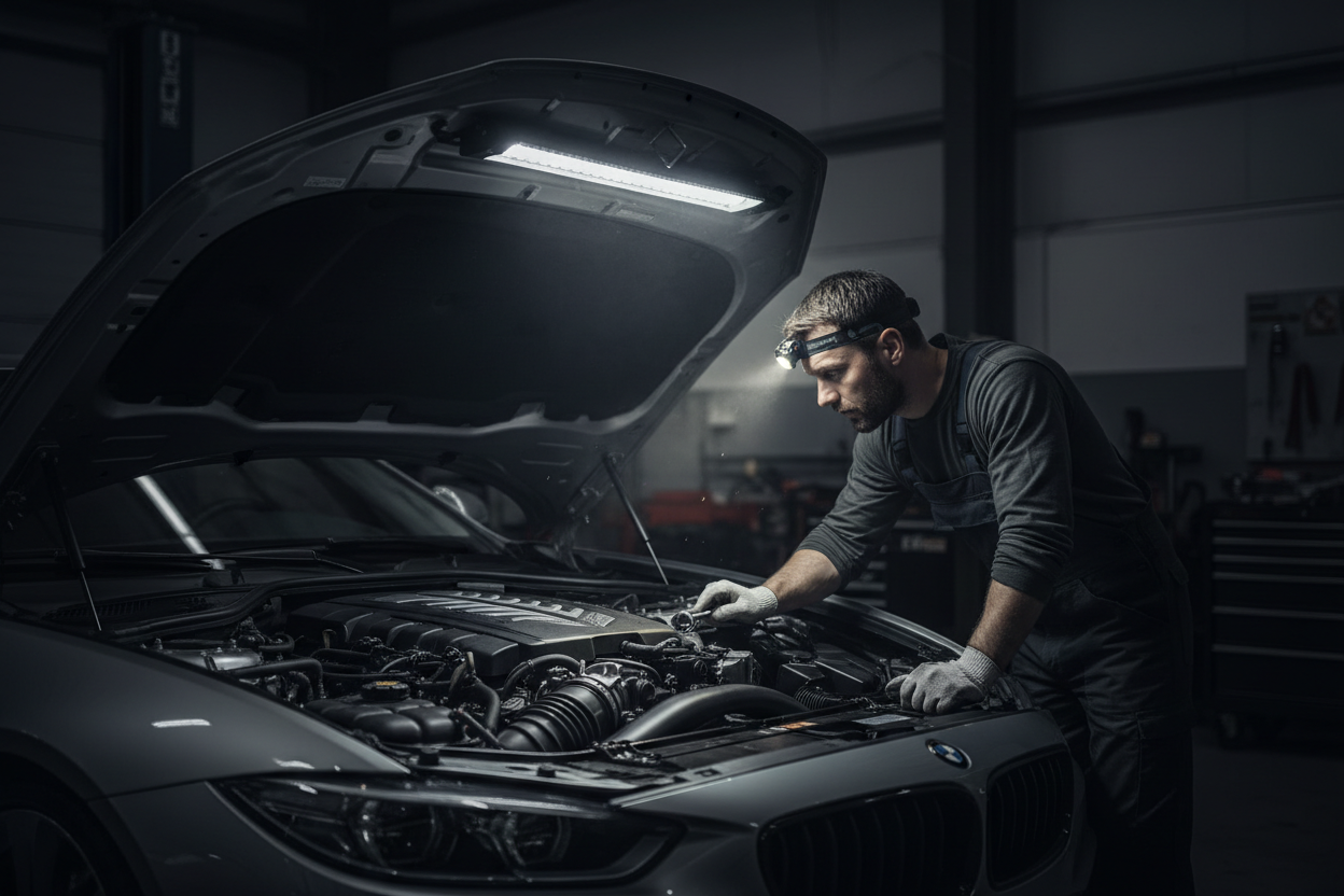 Professional Underhood LED Work Light – 3500 Lumens Rechargeable Magnetic Mechanic Light Bar (3 Modes)